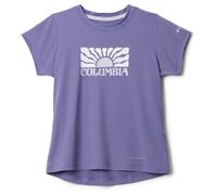 Columbia - Kid's Tech Trail Utility S/S Graphic Crew - Funktionsshirt, Gr. 116 XS, lila (Stormwatch/FloralGroove)