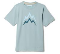 Columbia - Kid's Tech Trail Utility S/S Graphic Crew - Funktionsshirt, Gr. 128 S, grau (CrushedBlue/Energetic)