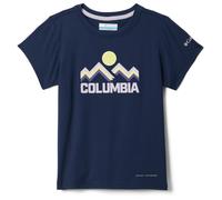 Columbia - Kid's Tech Trail Utility S/S Graphic Crew - Funktionsshirt, Gr. 152 L, blau (CollegiateNavy/RainbowRidge)