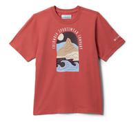 Columbia - Kid's Valley Creek II S/S Graphic Shirt - T-Shirt, Gr. 140 M, rot (WashedRed/CozyCoastline)