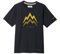 Columbia - Kid's Tech Trail Utility S/S Graphic Crew - Funktionsshirt, Gr. 116 XS, schwarz (Black/Energetic)