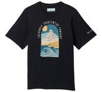 Columbia - Kid's Valley Creek II S/S Graphic Shirt - T-Shirt, Gr. 152 L, schwarz (Black/CozyCoastline)