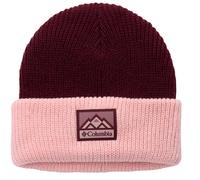 Columbia - Kid's Youth Whirlibird Cuffed Beanie - Mütze, Gr. One Size, rot/rosa (RichWine/SatinPink/Mountains)