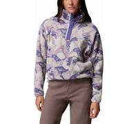 Columbia - Kurz geschnittenes Fleece mit halbhochgeschlossenem Kragen - Damen / Frau - Helvetia II Printed Cropped Half Snap Lavender Violett XS