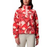 Columbia - Kurz geschnittenes Fleece mit halbhochgeschlossenem Kragen - Damen / Frau - Helvetia II Printed Cropped Half Snap Poppy Red Rot S