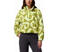 Columbia - Kurz geschnittenes Fleece mit halbhochgeschlossenem Kragen - Damen / Frauen - Helvetia II Printed Cropped Half Snap Citron Haze Grün L