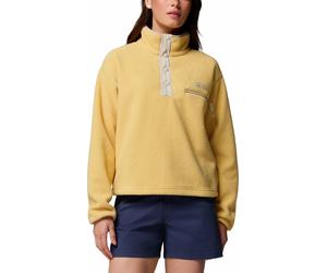 Columbia - Kurz geschnittenes Fleece mit halbhochgeschlossenem Kragen - Damen - Helvetia II Cropped Half Snap Fleece - Helvetia II Cropped Gelb XS