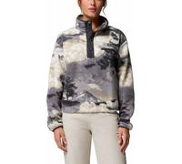 Columbia - Kurz geschnittenes Fleece mit halbhohem Kragen - Helvetia II Printed Cropped Half Snap Shark Dreaming für Damen - Größe M - Grau Grau M