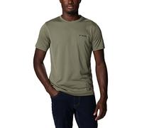 Columbia T-Shirt Zero Rules Herren kurzärmelig Olivgrün – Wandern, Outdoor, Trakking S
