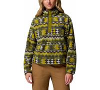 Columbia - Kurzer Fleece-Pullover mit halbhohem Kragen - Damen / Frau - Helvetia II Printed Cropped Half Snap Mossy Green Retrotree - Grün XS
