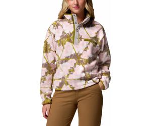 Columbia - Kurzer Fleecepullover mit halbhohem Kragen - Damen / Frau - Helvetia II Printed Cropped Half Snap Pink Agate Florascope - Rosa M
