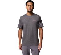 Columbia Kwick Hike Back Graphic Short Sleeve Tee black heather, linescape (008) M