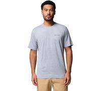 Columbia Kwick Hike Back Graphic Short Sleeve Tee tradewinds grey heather, linescape (032) L