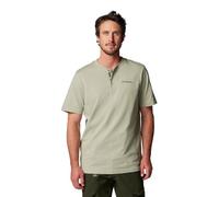 Columbia Landroamer II Henley-Shirt für Herren, kurzärmelig, Safarigrün (Safari), Größe L