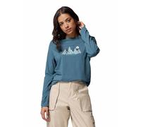 Columbia RUBY SPRINGS GRAPHIC LS TEE Damen T-Shirt, türkis, größe S