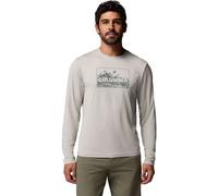 Columbia Men’s Parsons Point Long Sleeve Graphic Technical T-shirt dark stone heather framed peakscape (278) S