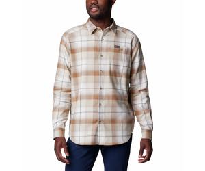Columbia Men's Cornell Woods Flannel Long Sleeve Shirt Dark Stone Classic Multi Tartan S