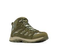 Columbia Men's Crestwood Mid Waterproof Hiking Shoe, Nori, Black, 9 Wide
