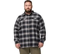 Columbia Men's Flare Gun Stretch Flannel Black Two Lane Tartan L