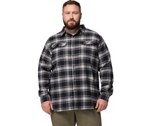 Columbia Men's Flare Gun Stretch Flannel Black Two Lane Tartan L
