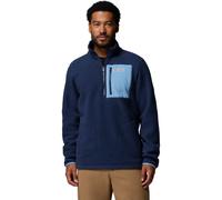 Columbia Men's Jasper Ridge Pebbled Half Zip Fleece collegiate navy, rainy day (465) S