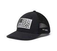 Columbia Men's Mesh Tree Flag Ball Cap, Black, Large/X-Large