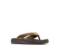 Columbia Men's PFG Boatside Flip Lea Sandal, Tundra/Light Brown, 41 EU