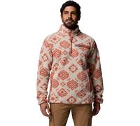 Columbia Men's Rugged Ridge High Pile Half Zip Fleece dark stone checked out, teak brown (280) L