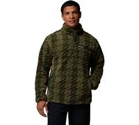 Columbia Men's Rugged Ridge High Pile Half Zip Fleece stone green twills, greenscape (399) XL