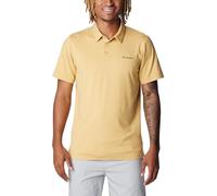 Columbia Men's Tech Trail Polo Shirts, Light Camel Heather, Medium