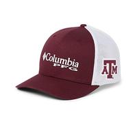 Columbia NCAA Texas A&M Aggies Herren PFG Mesh Ball Cap, S/M, TAM - Deep Maroon