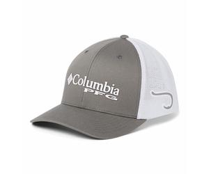 Columbia, Netz-Ballkappe, Unisex, PFG-Logo, grau/weiß, Größe XXL