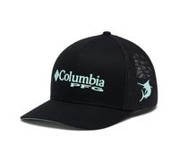 Columbia Ballkappe PFG-Logo Netz – Unisex, Mittel, Verschluss, Schwarz/Gulfstream, Gr. L-XL