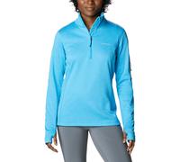 Columbia Park View Grid Fleece Half Zip Damen - Blue Chill Heather