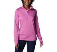 Columbia Park View Grid Fleece Half Zip Damen - Wild Fuchsia Heather