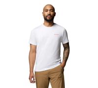Columbia Men's Parsons Point Back Graphic Technical T-shirt white heather zigzag climb (100) XL