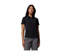 Poloshirt COLUMBIA, Damen, Gr. M (38/40), schwarz, Obermaterial: 94% Polyester, 6% Elasthan, Shirts, sportliche Passform, Kurzarm, für sportliche Aktivitäten und Outdoor (11150238-M) schwarz