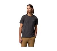 Columbia Parsons Point Short Sleeve Back Graphic Tee black heather, splatter gem (010) XXL