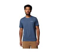 Columbia Parsons Point Short Sleeve Back Graphic Tee collegiate navy heather, linear peaks (464) S