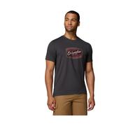Columbia Parsons Point Short Sleeve Graphic Tee black heather, badge label (011) M