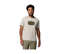 Columbia Parsons Point Short Sleeve Graphic Tee dark stone heather, badge label (278) XXL
