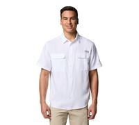 Columbia PFG Backwater Kurzarm-Shirt für Herren, Weiss/opulenter Garten, L