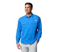 Columbia PFG Backwater Langarm-Shirt für Herren, Lebhaftes Blau, Mittel