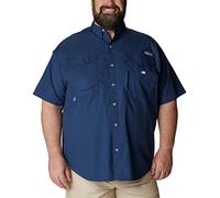 Columbia PFG Bonehead Herren-Angelshirt, kurzärmelig, 100% Baumwolle, Carbon, Größe L