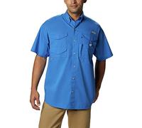 Columbia PFG Bonehead™ Kurzarmhemd für Herren, Vivid Blue, Größe 5X