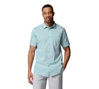 Columbia PFG Harbor Peak Kurzarm-Shirt für Herren, Marine Light Offshore Tartan, XL
