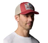 Columbia PFG Patch Mesh Ballkappe, Dusty Crimson/Fossil/Redfish Shine, L/XL