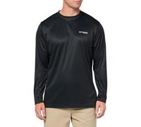 Columbia PFG Terminal Tackle Fischflagge Langarm-Angelshirt für Herren, Schwarz/FL Flagge, 6X