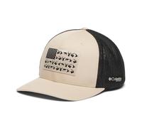 Columbia PHG Mesh-Ballkappe mit Jagdwild-Flagge, Beige/Schwarz (Fossil), Größe L/XL