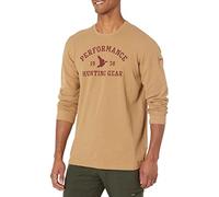 Columbia PHG University Herren Langarm, Waffelmuster, Sahara/roter Jaspis, Größe L